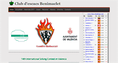Desktop Screenshot of escacsbenimaclet.com
