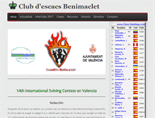 Tablet Screenshot of escacsbenimaclet.com